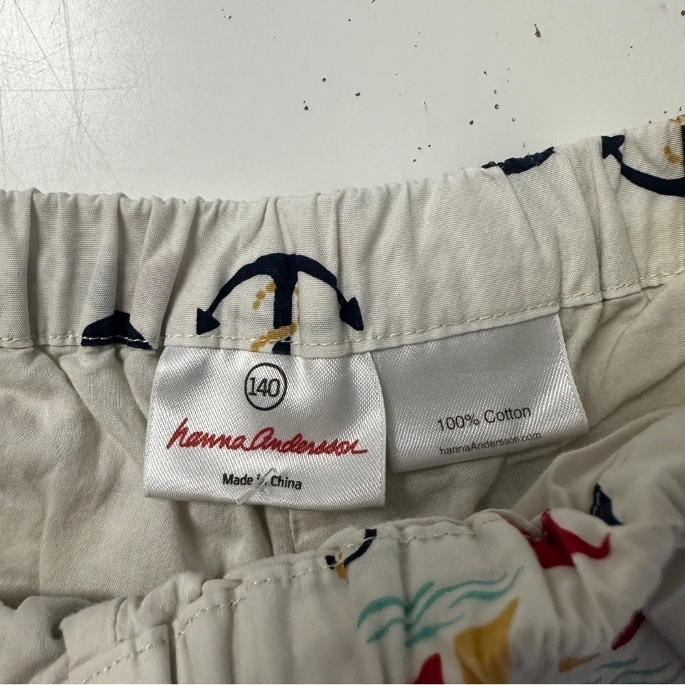 Hanna Andersson Nautical Scalloped Shorts 140 9/10 - Picture 4 of 6